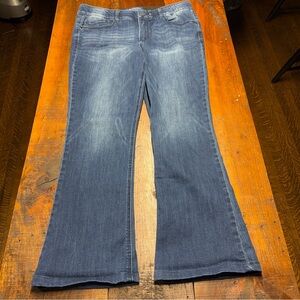 Democracy "Ab"solution® Itty Bitty Bootcut Blue Jeans, Women's Size 14